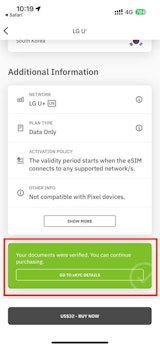 airalo_kyc_south_korea_screenshot