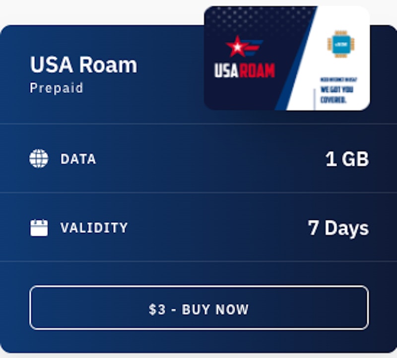 USA eSIM roam 1GB