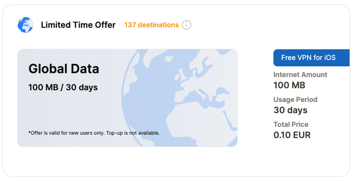 Yesim's limited time offer