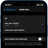 selecting which esim to choose for data_screenshot