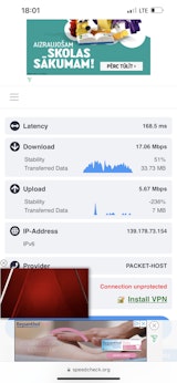 yohomobile speed test_screenshot